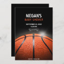 Search for basketball baby shower invitations Modern