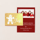 Search for gingerbread photo cards Red