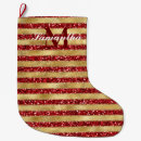 Search for gold glitter monogram christmas stockings Sparkle