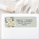 Search for white roses return address labels Thank you