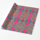 Search for pink paisley wrapping paper Pattern