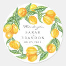Search for lemon wedding stickers Watercolor