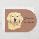 Search for golden retriever birthday invitations Celebration