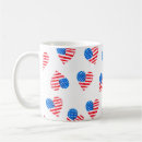 Search for heart flag mugs America