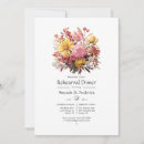 Search for floral rehearsal dinner invitations Green