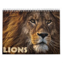 Search for wild calendars Lions