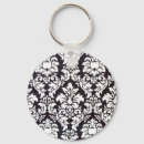 Search for white damask key rings Black