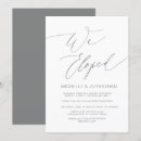 Search for elopement reception invitations Modern