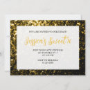 Search for gold glitter sweet 16 invitations Sparkly