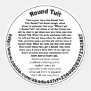 Search for a round tuit stickers Joke