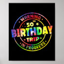 Search for funny 50th birthday posters Summer trip