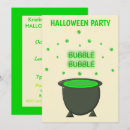 Search for cauldron halloween invitations Green
