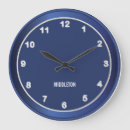 Search for dark navy blue clocks Modern