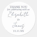 Search for navy blue nautical wedding stickers Thank you