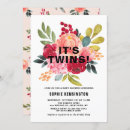 Search for elegant twin baby shower invitations Autumn