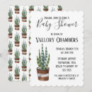 Search for succulent baby shower invitations Green