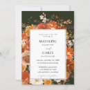 Search for green and orange invitations Floral