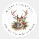 Search for christmas deer stickers Botanical