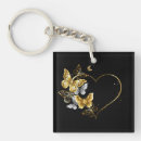 Search for shiny square key rings Heart