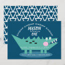 Search for crocodile party invitations Blue