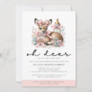 Search for deer baby shower invitations Watercolor