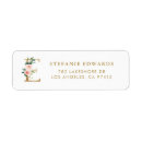 Search for gold letters return address labels For her