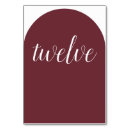Search for burgundy table cards Rehearsal dinner