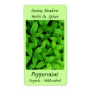 Search for peppermint labels Herb