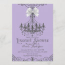 Search for purple lingerie shower invitations Elegant