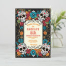 Search for sugar skulls birthday invitations Floral skull