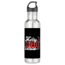 Search for buffalo plaid water bottles Merry christmas