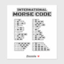 Search for amateur stickers Morse code