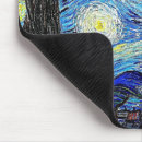Search for starry night mousepads Impressionist