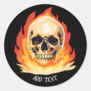 Search for fire skull stickers Skeleton