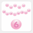 Search for six ball stickers 6th birthday