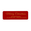 Search for red and gold return address labels Script