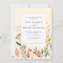 Search for dried floral rustic wedding invitations Wildflower