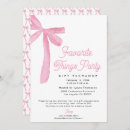 Search for favorite things invitations Exchange party