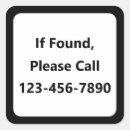 Search for if found stickers Lost and found