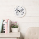 Search for music notes pattern clocks Treble clef