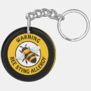 Search for allergy key rings Warning