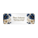 Search for navy and white return address labels Bridal shower
