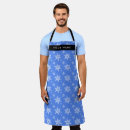 Search for snowflake aprons White snowflakes