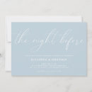 Search for blue rehearsal dinner invitations Simple