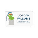 Search for sesame street return address labels Trash can