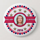 Search for president campaign badges Clinton