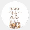 Search for wild deer stickers Baby shower