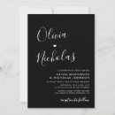 Search for monograms wedding invitations Black