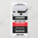 Search for ice hockey birthday invitations Player