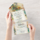 Search for gold peacock wedding invitations Aqua